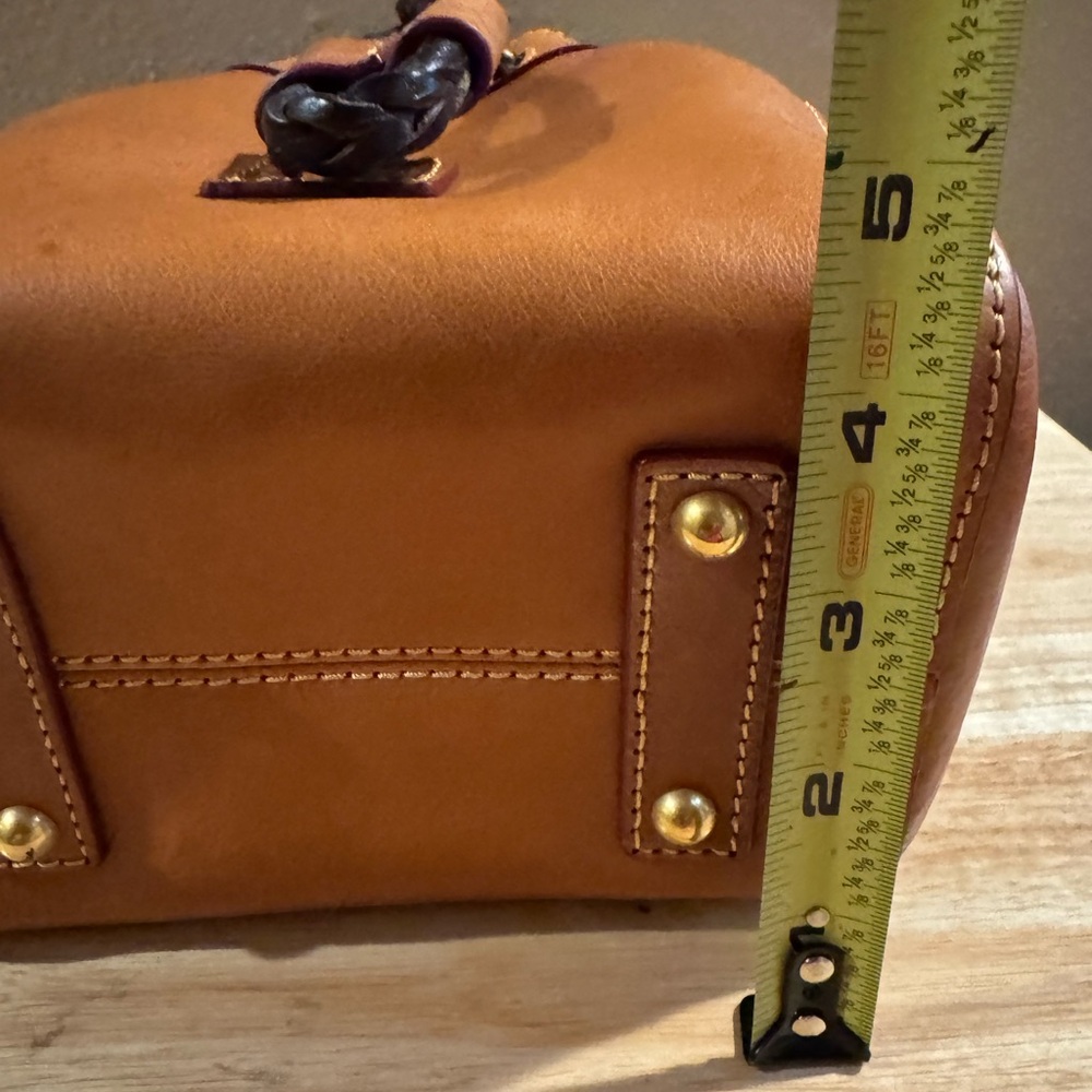 Dooney & Bourke Florentine Leather Mini Hattie Drawstring Crossbody Bag - Picture 9 of 13